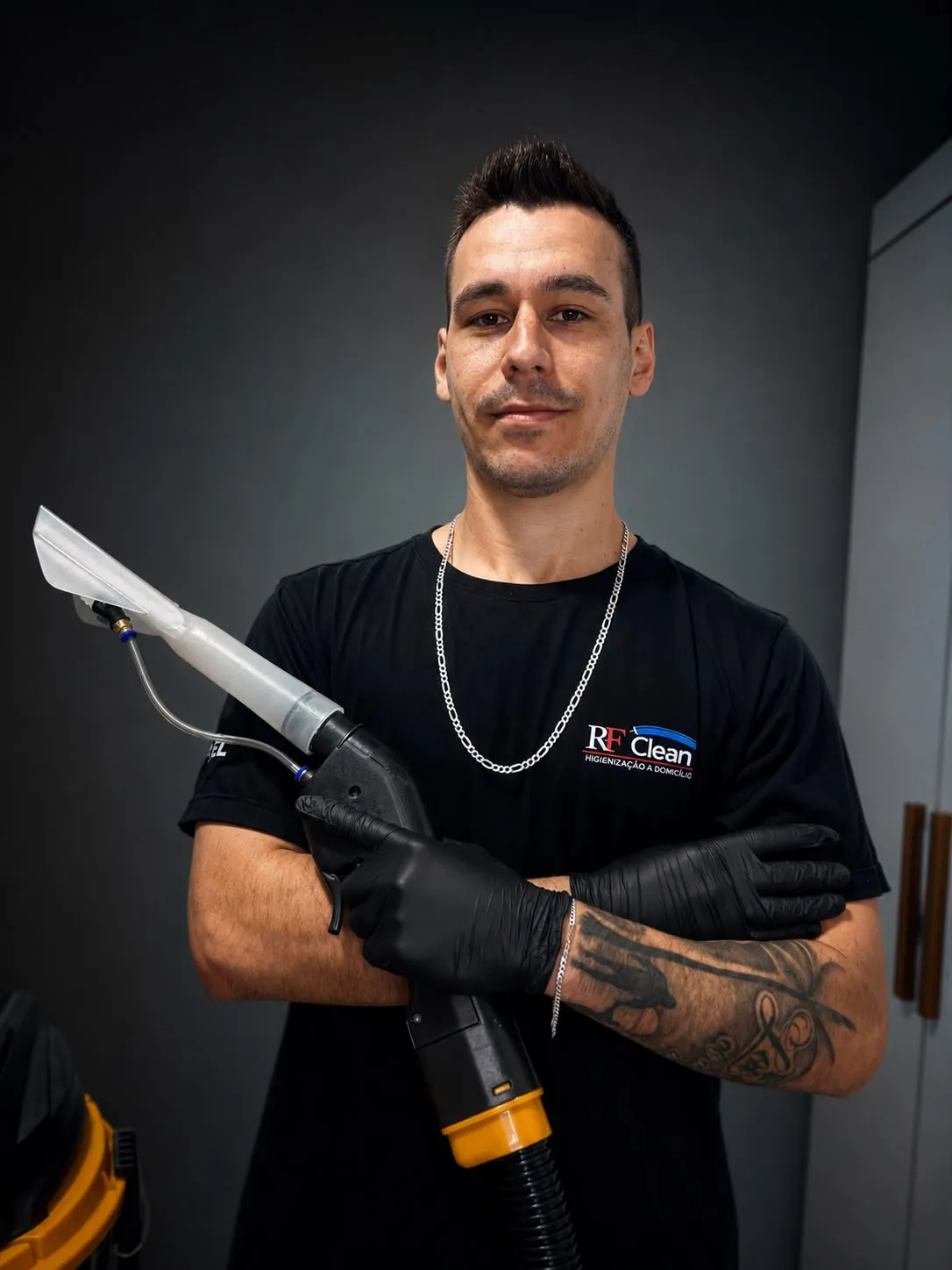 Rafael, fundador da R&F Clean Higienização